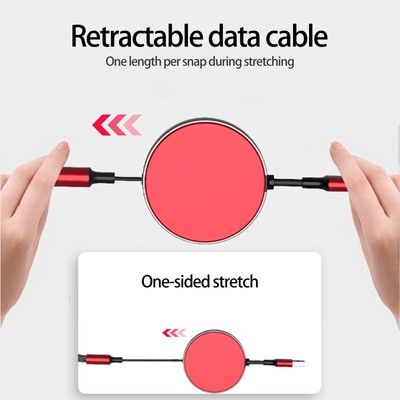 Data Cable Anti-winding Charging with Cable Storage Luminous Data Cord Widely
