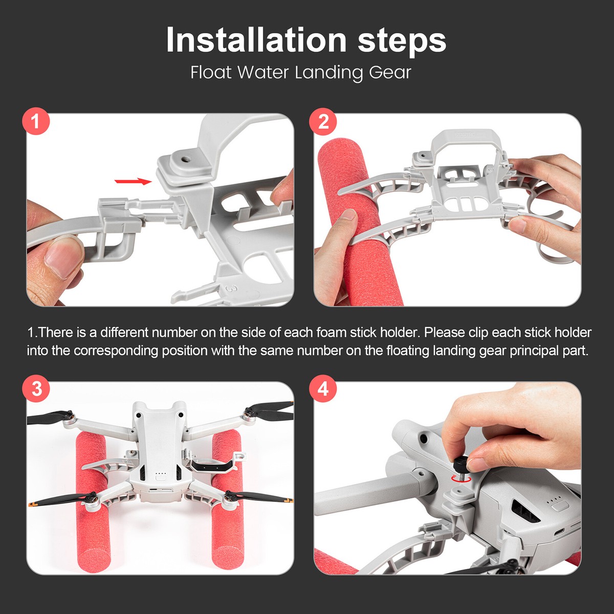Dji Mini 5 Pro Water Landing Leg Kit – Floating Gear For Safe Water ...