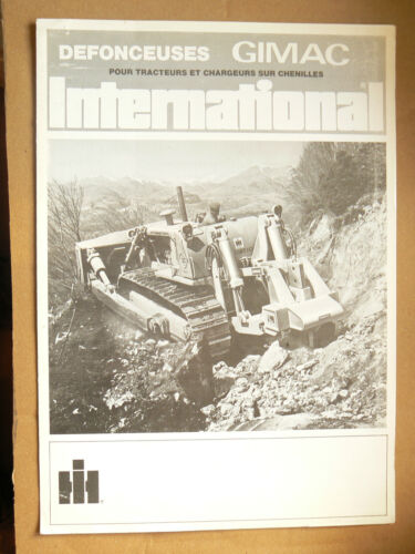 Catalogue Défonceuse GIMAC Bull Dozer INTERNATIONAL  IH Mac Cormick  Truck LKW - Afbeelding 1 van 1