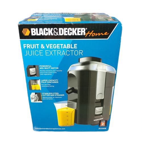 Black & Decker Juicer Fruit Vegetable Home Juice Extractor Machine