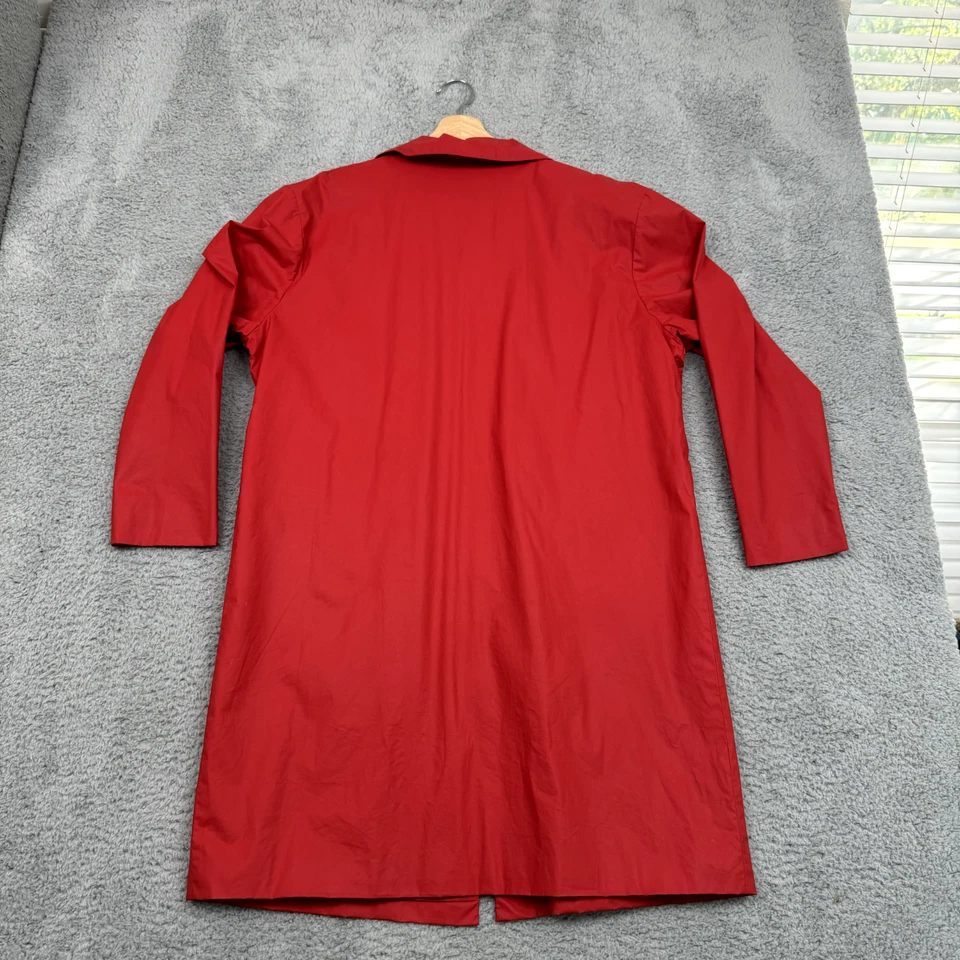 Abrigo de lluvia Mossimo para mujer M rojo dopamina vestido color brillante minimalista alta costura Foto 2 de 4