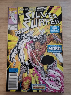 The Silver Surfer #71 newsstand ...Introducing Morg The Berzerker