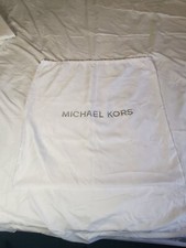 Michael Kors White Satin Storage Protective Dust Bag for Purse Handbag Tote