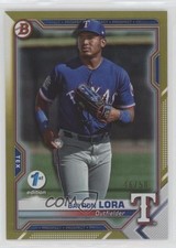 2021 Bowman 1st Edition Gold Foil 46/50 Bayron Lora #BFE-139 09yc