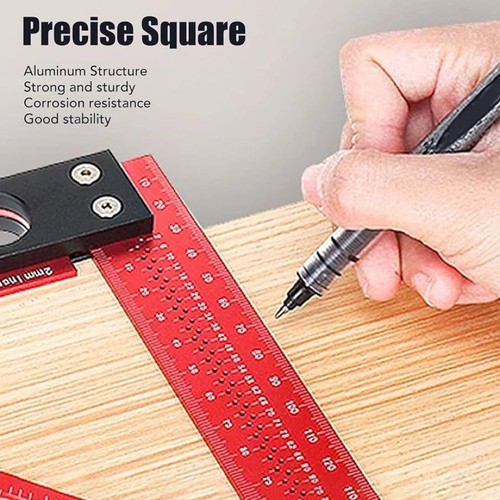 1-piece multi-function angle ruler square tool with clear scale #3b3424 - Picture 4 of 24