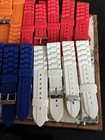 vintage watch strap lot of 22 Rubber different colors — photo 9
