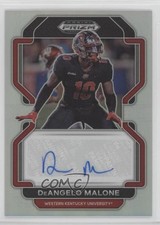 2023 Panini Prizm Draft Picks 2022 Update Silver DeAngelo Malone Auto 0c6