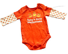 Pumpkin 1-Piece Jumper 3-6 Months First Halloween Trick Treat Baby Clothing