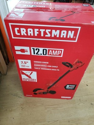 CRAFTSMAN 7.5  12.0 Amp Push Walk Behind Electric Lawn Edger CMEED400