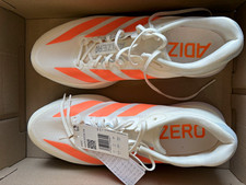 adidas Adizero Boston 13 Herren Laufschuhe Weiß/Orange EU 46 - wie NEU!