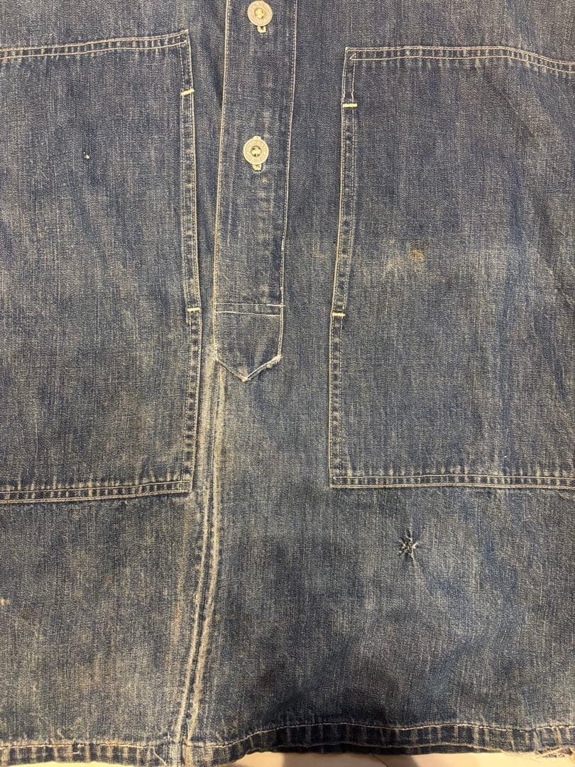 Vintage US Army 30s M35 Denim Pullover Jacket image 4