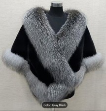 Elegant Shawl Cape Wrap Faux Fur One Size Fits All 6 Colors