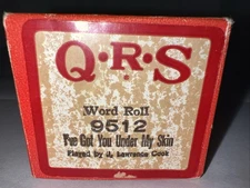 QRS Player Piano Roll “I’ve Got You Under My Skin” 9512 Untested