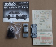 Solido Abarth 131 Rally metal kit, ref. 54K, scala 1:43 with 3 decals sets