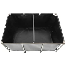 Canvas Fish Pond Above Ground Koi Tank 270 Gal with Clear Viewing Panel