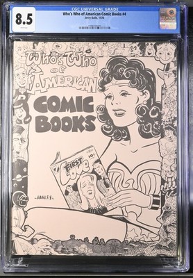 Who's Who of American Comic Books 4 CGC 8.5 WHITE PAGES EXTRA EXTRA Rare 
