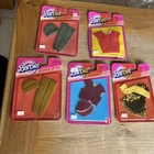 5 Vintage 1983 Barbie Mattel Leggings Hat Unopened Sealed Carded Fashion Extras