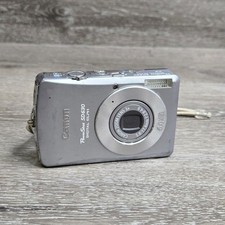Vintage Canon PowerShot SD630 Digital ELPH 6MP Silver Camera PC1147 Working