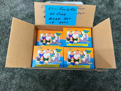 2011 Family Guy Leaf Trading Cards (12) 50 Card Base Sets Only with Boxes