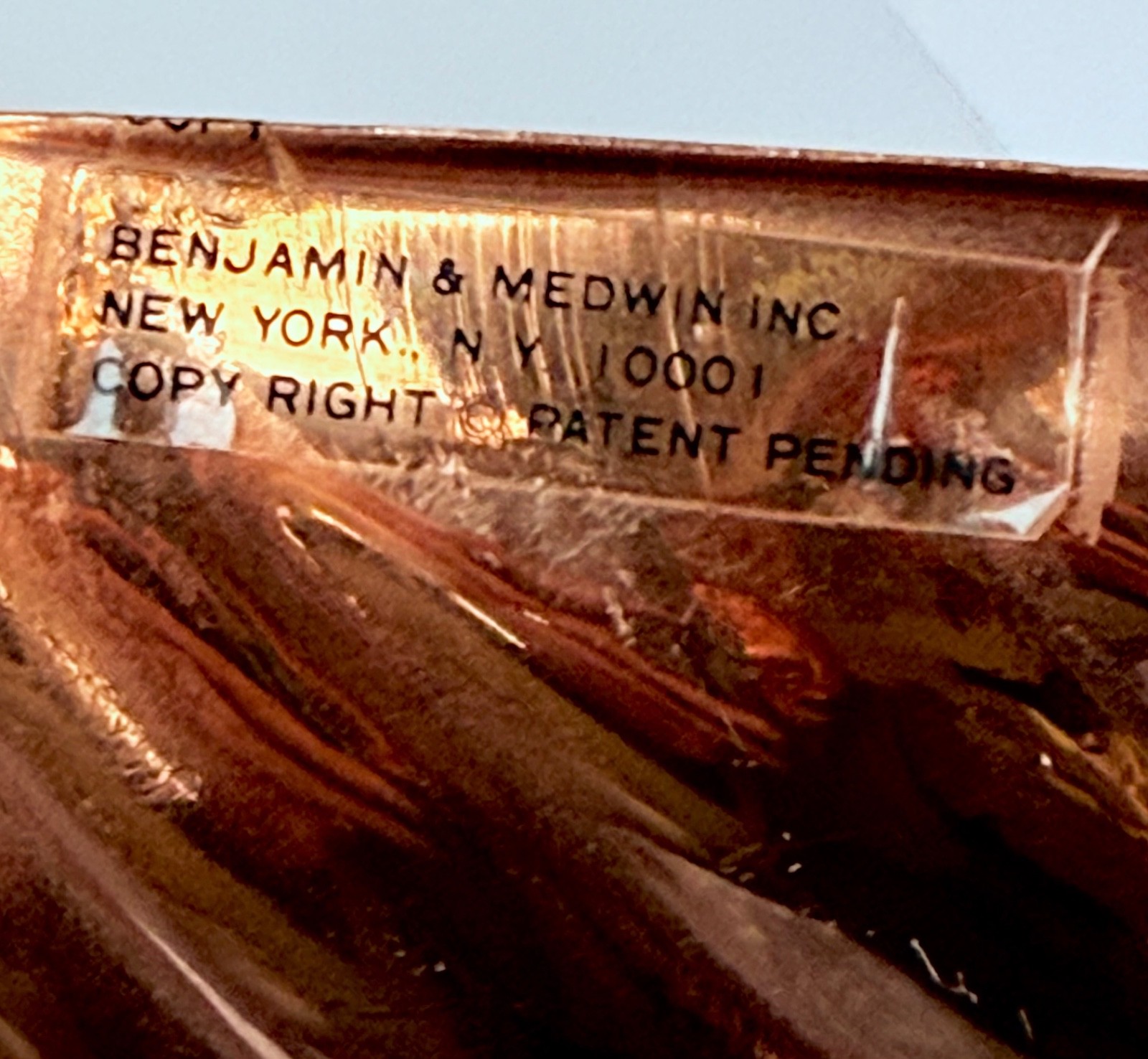 B&M DURO Copper Cornucopia Mold Benjamin & Medwin Wall Hanging Vintage Korea