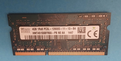 HMT451S6BFR8A-PB SK Hynix 4GB 1RX8 PC3L-12800S-11-13-B4 Laptop Memory