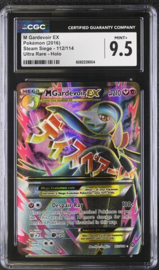 Pokemon M Gardevoir EX 112/114 Steam Siege CGC 9.5 Mint++ XY New Cert