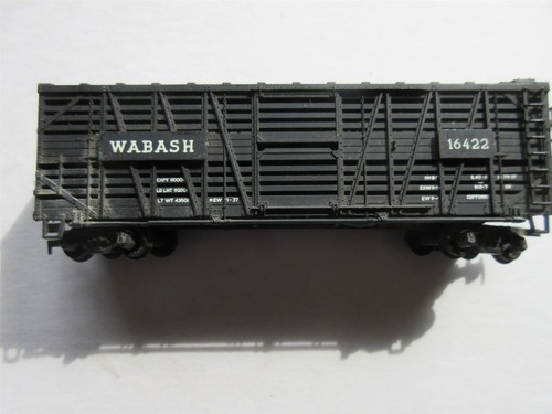 Vintage 1980s HO Scale Roco Wabash Black Cattle Car 16422 5 3/4" Long | Zustand: Used