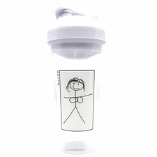 GamerSupps GG Waifu Cup Stick Figure Waifu Limited Edition Shaker Cup IN HAND