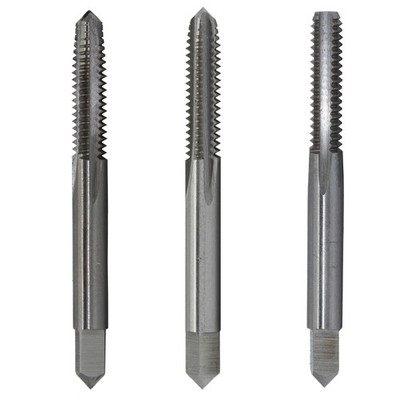 High Speed Steel Hand Tap Set Taper Plug Bottoming 5 16 24 Thread Repair Tools