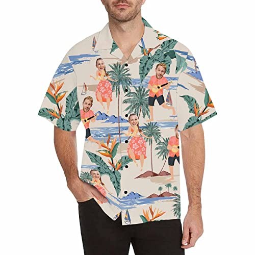Personalized Hawaiian Aloha Shirt Custom Sleeve Tropical Vacation Beach Gift