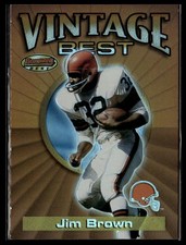 2001 Bowman's Best #VB JB Jim Brown Vintage Best