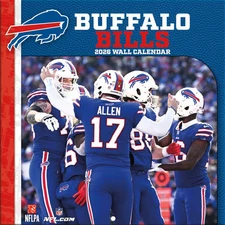 Turner Licensing,  NFL Buffalo Bills 2026 Mini Wall Calendar, 7'' X 7'', 12-Mont