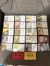 Vintage Scholastic Books On Cassette Tape Audio Lot of 22 No Duplicates In Case