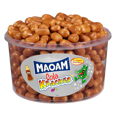 Maoam Cola-Kracher Bonbons Runddose 1,193 kg | 265 Stück | 1,2kg-3,6kg
