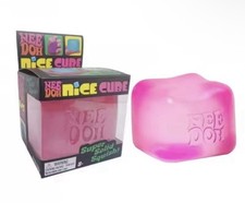   NEE DOH NICE CUBE SQUISHY TOY AUTHENTIC PINK  