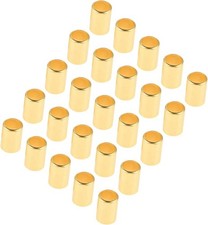 25Pcs 7325 Hose Ferrules Brass Fitting, 0.570in ID x 1in Long Ferrules