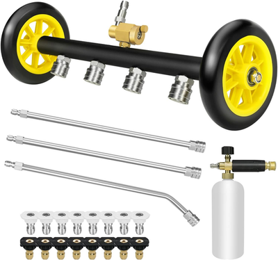 #ad 16#x27;#x27; Pressure Washer Undercarriage Cleaner and Water Broom Attachment with Foam $106.92