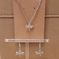 Dragon Fly Earrings & Necklace