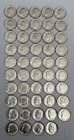 Lot of 50 1963 + 1 962 Silver 90% Bullion Roosevelt Dimes 10c Coin