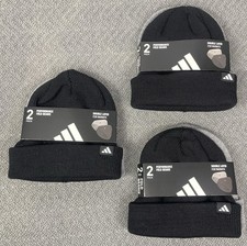 adidas Unisex Fold Beanie 6-pack Black  Gray NWT