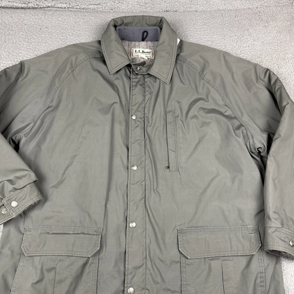 Vintage Ll Bean Jacket Mens Extra Large Wool Lined Parka Barn Chore Coat - Image 2 of 4