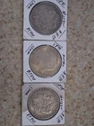 Morgan Silver Dollars 1878 1879 1891 $1 Coins 0.9 Fine Silver Lot of 3