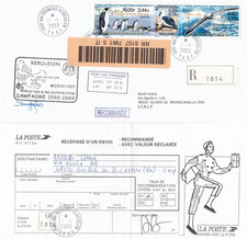 Belgium - Antarctic registered cover from MICROBIOKER Exp. (Kerguelen 2002-03)