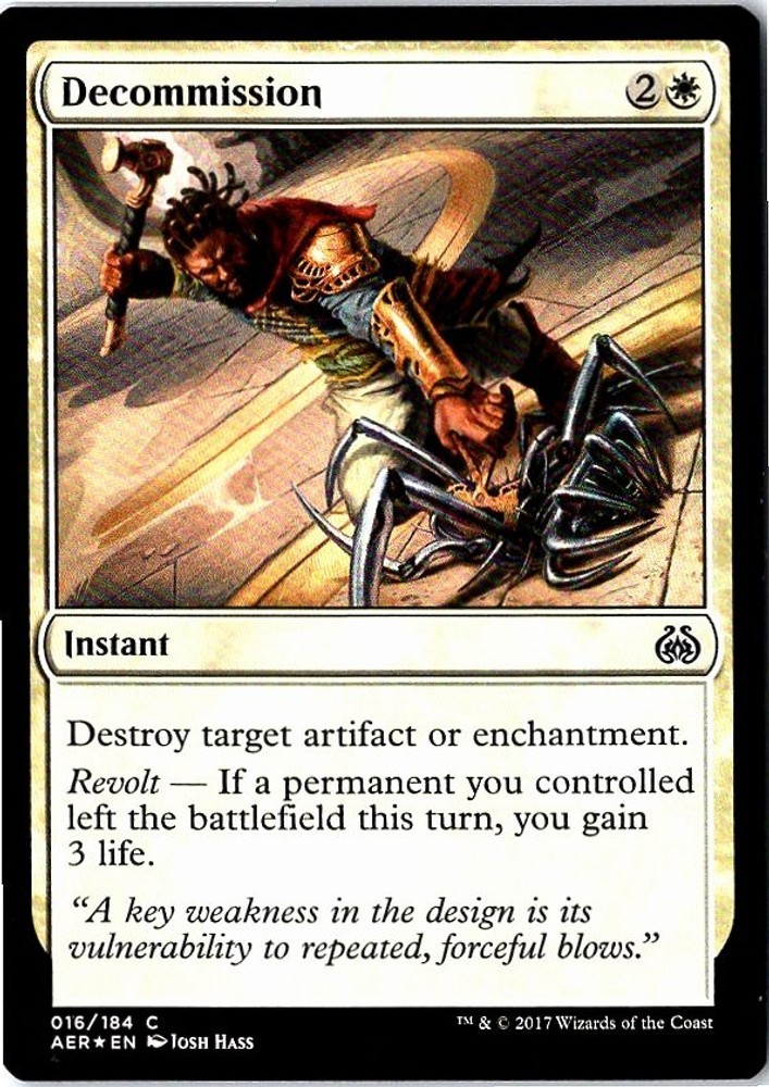 Decommission 16 Aether Revolt FoilNM