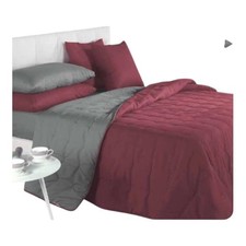 Trapunta Caleffi Calduccia Singola In Microfibra Da 200 Grammi Bicolor Corallo G