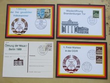 4 verschiedene Belege zur deutschen Wiedervereinigung