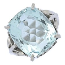 Markenloser alter 9,64 kt großer Aquamarin D...