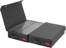 Minimalist Storage Box Cassette Tape , Stackable with Lid - Holds 96 Cassettes,