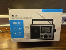 MD-T26 AM/FM Portable Radio w/ LCD SCREEN: NEW  Free Shipping 