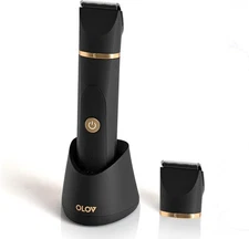 OLOV Electric Body Hair Trimmer for Men - Wet/Dry Body Shaver Groomer with 2 Rep